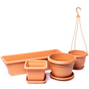 Virágcserepek, balkonládák