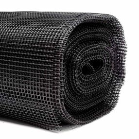 6x6mm műanyag kerti rács fekete 25m 6x6mm műanyag kerti rács fekete 25m