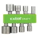 Extol 8 darabos behajtó készlet, hatlapfejű csavarhoz (5-13mm), 36-38 mm