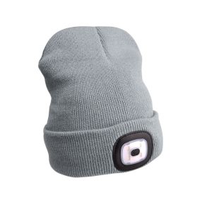 Extol sapka újra-tölthető LED lámpával szürke