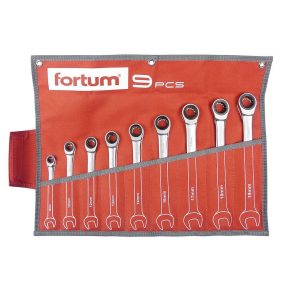 FORTUM racsnis csillag-villáskulcs készlet 9 db-os 8-19mm