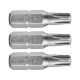 Fortum behajtóhegy TX30x 25 mm, S2 acél (3 db)