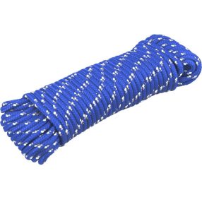 4mm kék fonatolt kötél PP 20m