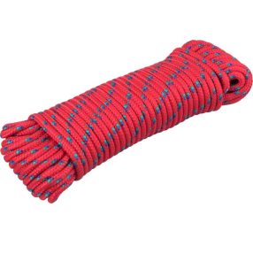 6mm piros fonatolt kötél PP 20m