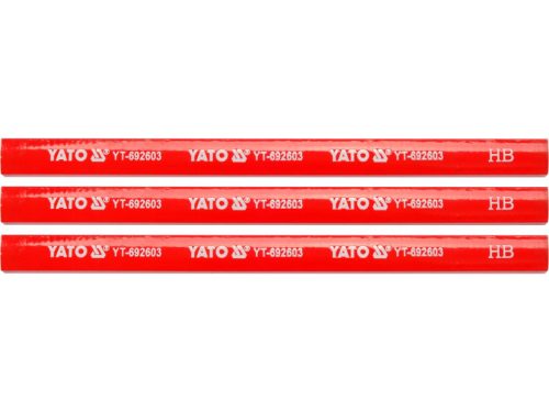 YATO Ácsceruza fára, 175 mm, piros (3 darab)