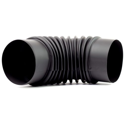 150 füstcső könyök fekete