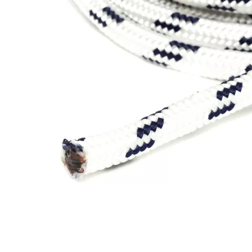 5mm fehér fonatolt kötél PP