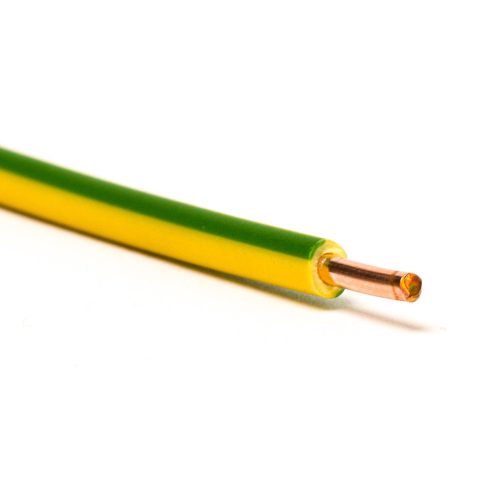 MCu 1,5mm tömör vezeték zöld-sárga - H07V-U