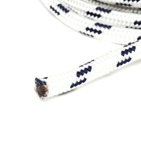 4mm fehér fonatolt kötél PP