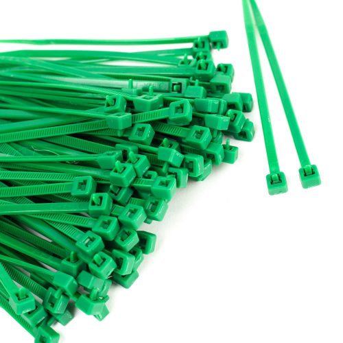 10x3.6mm gyorskötöző kábelkötegelő zöld- oldható