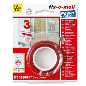 Fix-o-moll Power ragasztószalag átlátszó 1500*19mm