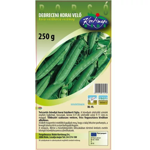 Rédei vetőmag - Debreceni korai velőborsó 250g