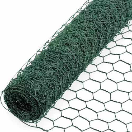 Műanyaggal bevont csibeháló zöld 100cm*25m