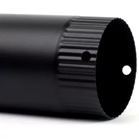 120mm kályhacső fekete 25cm